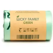 Lucky Family Green Compost Bags for Kitchen Countertop Bin Trash Bags