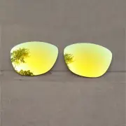 24K Gold Mirrored Polarized Replacement Lenses for-Oakley Jupiter Sunglasses