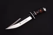 Fixed Blade Hunting knife with lanyard hole and sheath