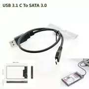 1pc 2.5" USB 3.1 Type C to SATA 3.0 HDD Case Tool Free UASP Hard Drive Enclosure