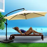 Mountview 3M Outdoor Umbrella Cantilever Umbrellas Base Stand Garden Patio Beach
