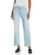 Frame Le Sleek High Rise Straight Jeans in Float