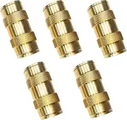 TL TOOLEGIN 5/8" Tube OD Push-to-Connect Pneumatic Fittings Set - DOT Air Brake Line Fittings, 5pcs Air Hose Quick Connect Fittings