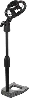 SUPVOX Adjustable Desktop Microphone Stand with Weighted Base and Shock Mount for Streaming Podcasting and Conferences Versatile Mic Holder for Optimal Positioning and User Friendly Setup