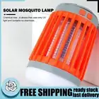 Bug Zapper Solar Powered UV LED Mosquito Insects Bugs Killer (Orange)