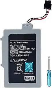 OSTENT 3.7V 3600mAh Rechargeable Battery Pack Replacement for Nintendo Wii U Gamepad