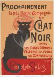 A1 Chat Noir by Posh Chalk Quality Decorative Decoupage Rice Paper for Furniture