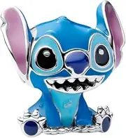 [PANDORA] Moments Disney Stitch Charm 793815C01 Sterling Silver Compatible Moments Pendant, 9,9x13,4x13,3 mm, Sterling Silver, No Gemstone