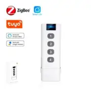 Tuya ZigBee Control Wireless Scene Switch 4 Key Remote Portable Remote Controls