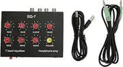 7 Band Sound Equalizer, Input Output Volume Adjustable Dual Channel Digital Equalizer Car Audio Graphic Equalizer for Car Boat Motorcycle