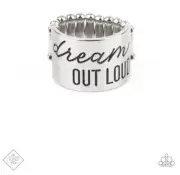 Paparazzi Dream Louder Silver Stretchy Ring