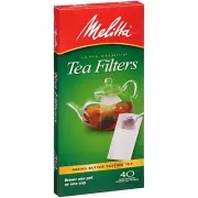 Melitta Super Premium Loose Leaf Tea Paper Filters, 40 Count - Set of 3