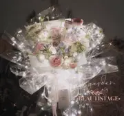*NEW*LED Bouquet Luminous Flower Gift Wrapping Paper 3 Light Flash Mode Gift AU