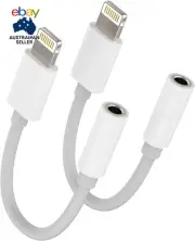 Iphone AUX Adapter for Headphone Dongle Lightning to 3.5Mm Jack Splitter Cable(2