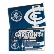 Carlton Blues Official AFL 33cm x 21cm Neoprene Team Song & Logo Pencil Case