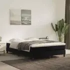 Box Spring Bed with Mattress Black 137x187 cm Double Size Velvet vidaXL