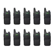 10PC WLN KD-C1 UHF 400-470Mhz Handheld Mini Walkie Talkie Two Way Radio 5W 16CH
