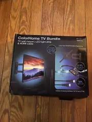ColorHome TV Wall Mount Bundle - LED Light Strip & HDMI Cable & TV Wall Mount