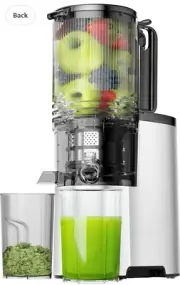 Cold Press Juicer, 400w Slow Juicer Machines with 5.4" Wide Feed Chute,