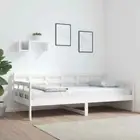 NNEVL Day Bed White Solid Wood Pine 92x187 cm Single Bed Size