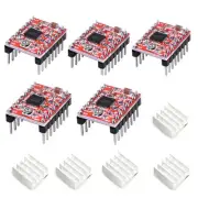 5Pcs A4988 Stepstick Stepper Motor Driver Module with Heat Sink for 3D1298