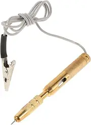 Car Test Pencil Automotive Voltage Tester Power Circuit Probe Tester Auto Parts Circuit Tester Home Electric Motorcycle Tester Circuit Tester Wire Car Circuit Tester Metal Golden