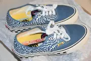 New VANS Authentic T&C Surf Classic Navy US Mens Size 7 Or women 8.5 shoes check