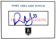 Darcy Byrne-Jones SIGNED Port Adelaide Power Football Club Card. Rozee AFL Zak