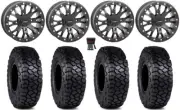 System 3 SB-4 15" Wheels Black (6+1) 30" Intersect Tires RZR XP 1000 / PRO XP