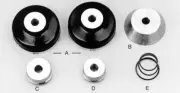 Brake Lathe 6 Piece Lt Duty Truck Cones Bell Clamp Set 1"