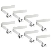 8x Kayak Paddle Snaps Pole Push Spring Clips Steel Hollow Button Locking 8.3x8mm