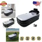 Lightweight Folding Inflatable Bath Tub with Supportive Backrest & Cup Holder