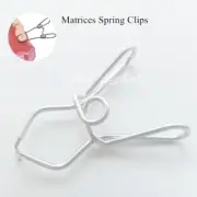 10Pcs Dental Matrix Saddle Contoured Matrices Spring Clips Good Memory Clamps