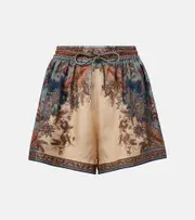 [Zimmermann] Zimmermann Paisley silk shorts AU 12 multicoloured