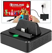 innoAura Switch Charging Dock - Portable Compact Switch Replacement Charging TV Dock for Switch & Switch OLED, USB C Power Input Port, USB 3.0 and HDMI Port with Cooling Structure Design
