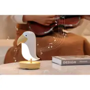 Bluetooth Speaker USB Charging Night Light Dimming Atmosphere Desk Lamp-White