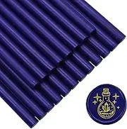 SWANGSA 20 Pieces Glue Gun Sealing Wax Sticks Starry Blue for Wax Seal Stamp, Great for Wedding Invitations, Cards, Envelopes, Wine Packages, Gift Wrapping (Starry Blue)