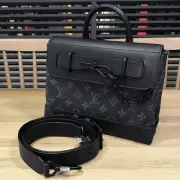 Louis Vuitton Monogram Eclipse Steamer Pm M46953 Black Chain 2Way Shoulder Bag 1