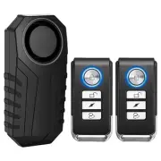 113dB Bike Alarm 2 Remotes Wireless Vibration Motion Sensor Waterproof Motorcycl
