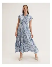 [REVIEW] Monte Carlo Shirtdress in Silver Blue