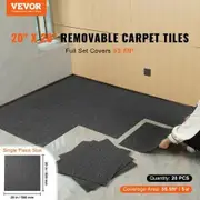 Carpet Tiles Reusable 20"x 20" Carpet Squares With Padding Attached Soft Padded Carpet Tiles Easy Install DIY for Bedroom Living Room Indoor Outdoor