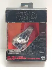 Star Wars Black Titanium Series First Order Snowspeeder Black & Gray NEW NOS