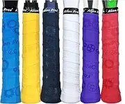 Alien Pros Tennis Racket Grip Tape (6 Grips) - Precut and Dry Feel Tennis Grip - Designer Tennis Overgrip Grip Tape Tennis Racket - Wrap Your Racquet for High Performance (6 Grips)