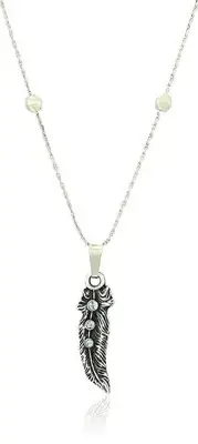 Alex and Ani Feather II Pendant Necklace, 30"