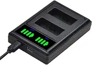 Digital Camera Charger | Charging for Camera - Camcorder Charging with Led Display, Fast Charge, Portable Replacement for Outdoors Travel
