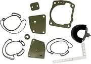 KIXURO 4 Pack Carburetor Repair Kit 438996 435442 436852 18-7247, for Johnson, for Evinrude V4 V6 60 90 Degree 90 100 105 115 150 175 HP Carburetor Carb Rebuild Repair Kits