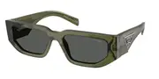 Prada PR 09ZS 25A40L Men's Sunglasses Green Size 54