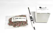 100 Pcs Standard bore tire valve Core plus free valve core tool - "ASCOT"