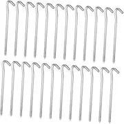 KICHOUSE 30pcs Heavy Duty Aluminum Tent Stakes Weatherproof Ground Stakes for Camping Beach and Lawn Lightweight Slip Design for Stable Performance Any Terrain
