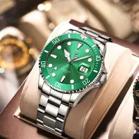 在飛比找Yahoo!奇摩拍賣優惠-抖音爆款格倫品牌手錶綠水鬼石英錶夜光防水時尚男士手錶一件代發